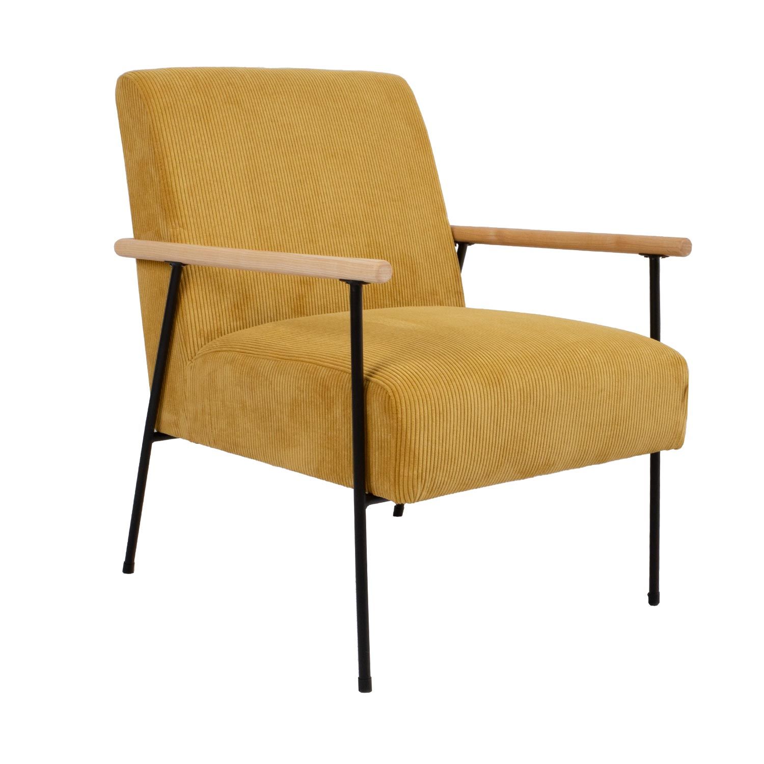 Lenestol HOME4YOU Jade 63x75,5x85,5 cm Gul - Gul