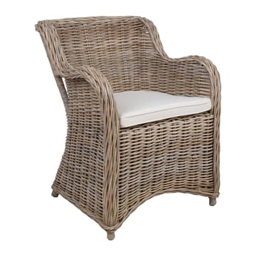 Lenestol HOME4YOU Katalina 62x62x83 cm naturlig rotting - beige - Møbler - Stoler & lenestoler - Lenestoler
