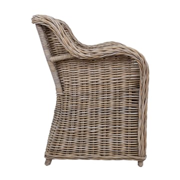 Lenestol HOME4YOU Katalina 62x62x83 cm naturlig rotting - beige - Møbler - Stoler & lenestoler - Lenestoler