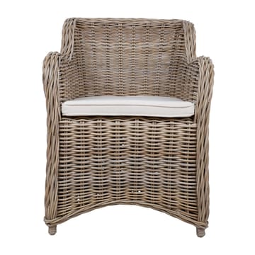 Lenestol HOME4YOU Katalina 62x62x83 cm naturlig rotting - beige - Møbler - Stoler & lenestoler - Lenestoler