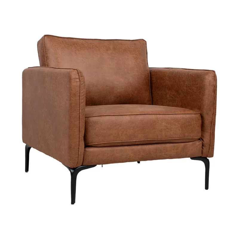 Lenestol HOME4YOU Sofia 106x40xh76 cm, Eik, brun