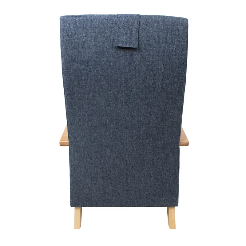 Lenestol HOME4YOU Venla 150x40xh80 cm, svart - blågrå - Møbler - Stoler & lenestoler - Lenestoler