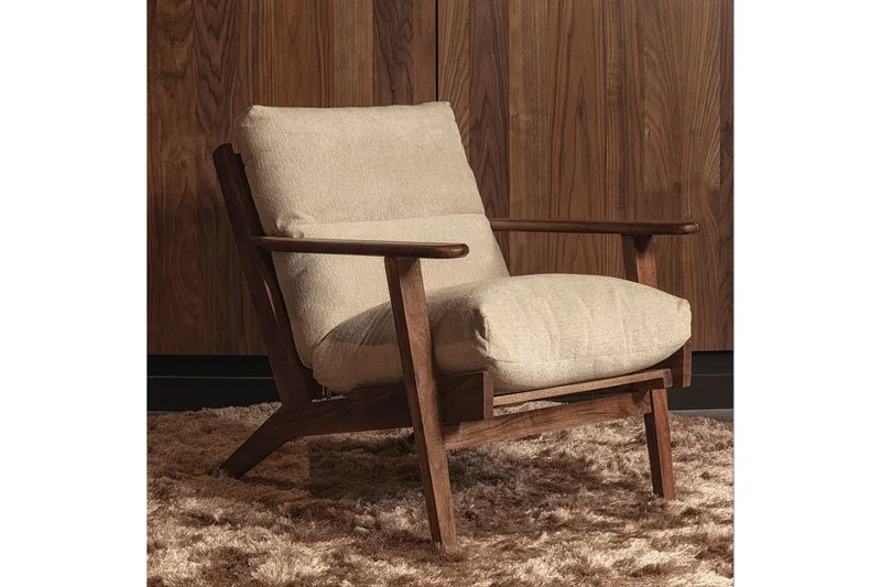 Lenestol Houston - Naturlig - Møbler - Stoler & lenestoler - Lenestoler