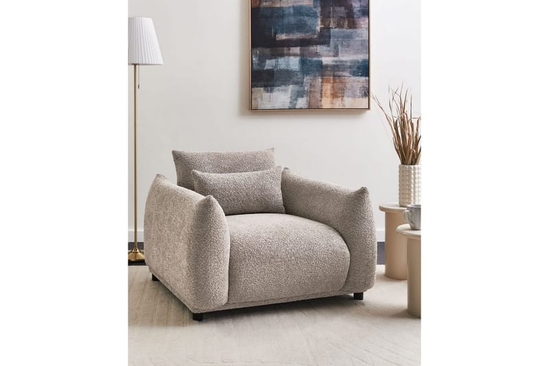 Lenestol Jamsa - Beige, svart - Møbler - Stoler & lenestoler - Lenestoler
