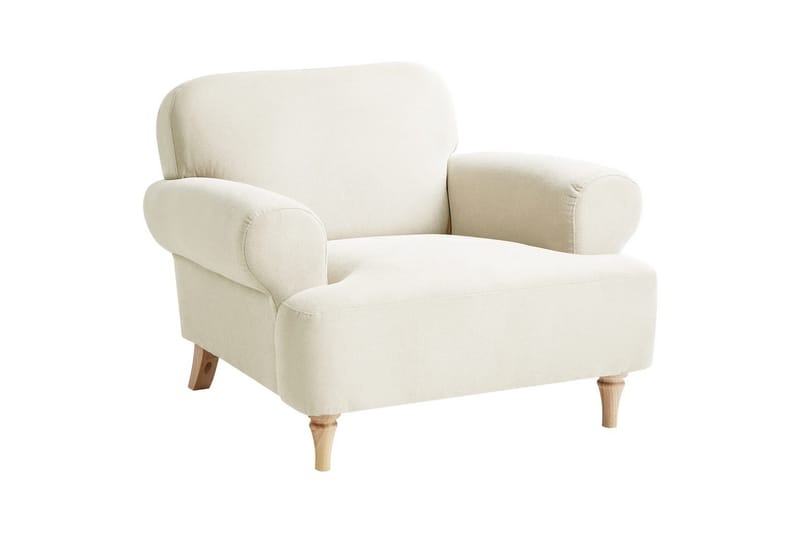 Lenestol Kiberg, Beige, Lys Tre