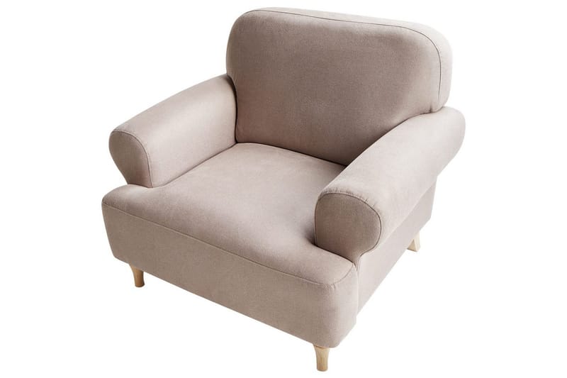 Lenestol Kiberg - Taupe, lyst tre - Møbler - Stoler & lenestoler - Lenestoler