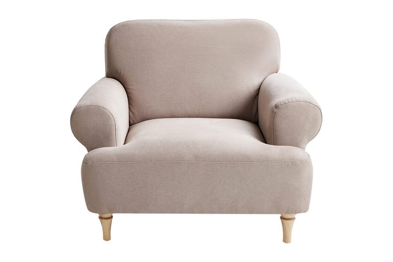 Lenestol Kiberg - Taupe, lyst tre - Møbler - Stoler & lenestoler - Lenestoler