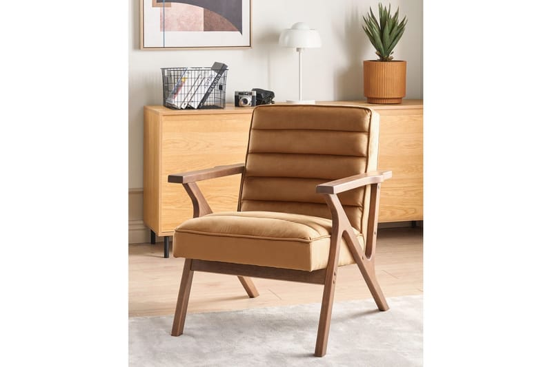 Lenestol Kisa - Brunt, mørkt tre - Møbler - Stoler & lenestoler - Lenestoler