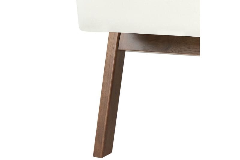 Lenestol Kisa - Hvit, mørkt tre - Møbler - Stoler & lenestoler - Lenestoler