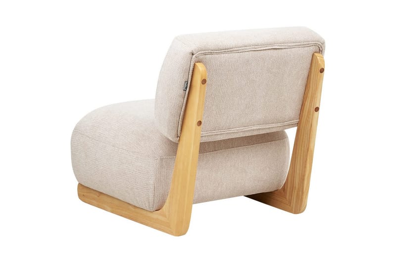 Lenestol Kokkola - Beige, lyst tre - Møbler - Stoler & lenestoler - Lenestoler