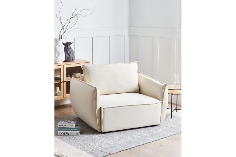 Lenestol Kunes - Beige - Møbler - Stoler & lenestoler - Lenestoler
