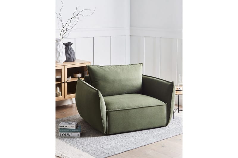 Lenestol Kunes - Grønn - Møbler - Stoler & lenestoler - Lenestoler