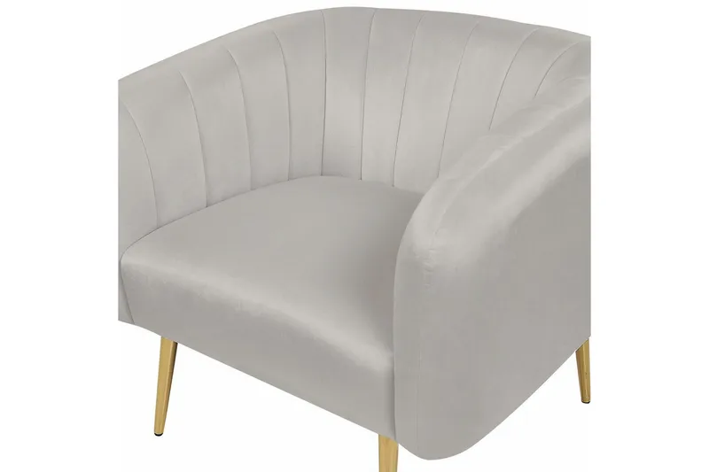 Lenestol Laconia - Grå, gull - Møbler - Stoler & lenestoler - Lenestoler