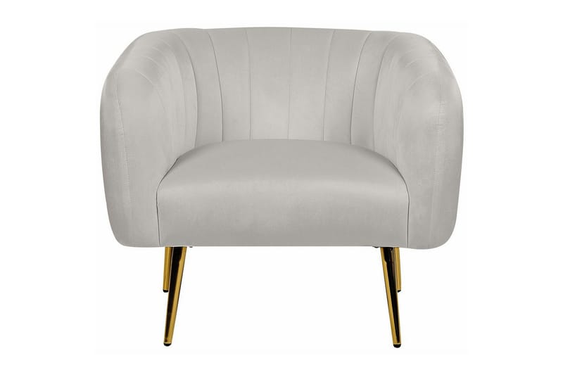 Lenestol Laconia - Grå, gull - Møbler - Stoler & lenestoler - Lenestoler