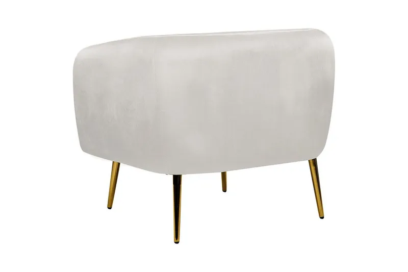 Lenestol Laconia - Grå, gull - Møbler - Stoler & lenestoler - Lenestoler