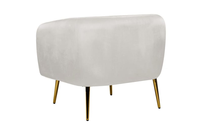 Lenestol Laconia - Grå, gull - Møbler - Stoler & lenestoler - Lenestoler