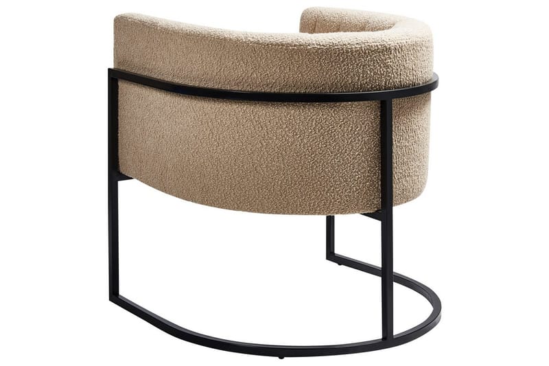 Lenestol Larvik II Beige/svart - Beige/svart - Møbler - Stoler & lenestoler - Lenestoler