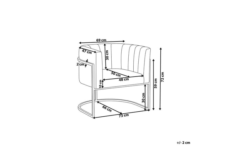 Lenestol Larvik II Beige/svart - Beige/svart - Møbler - Stoler & lenestoler - Lenestoler