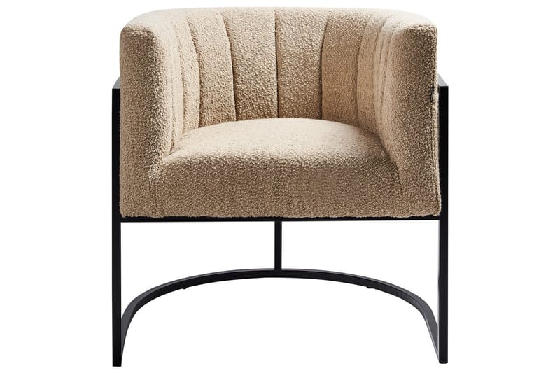 Lenestol Larvik II Beige/svart - Beige/svart - Møbler - Stoler & lenestoler - Lenestoler