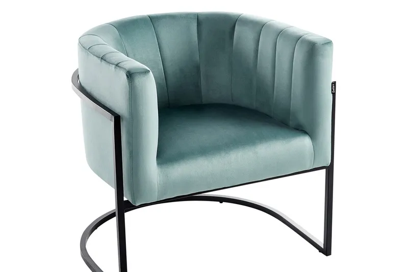 Lenestol Larvik II Grønn/svart - Grønn/svart - Møbler - Stoler & lenestoler - Lenestoler