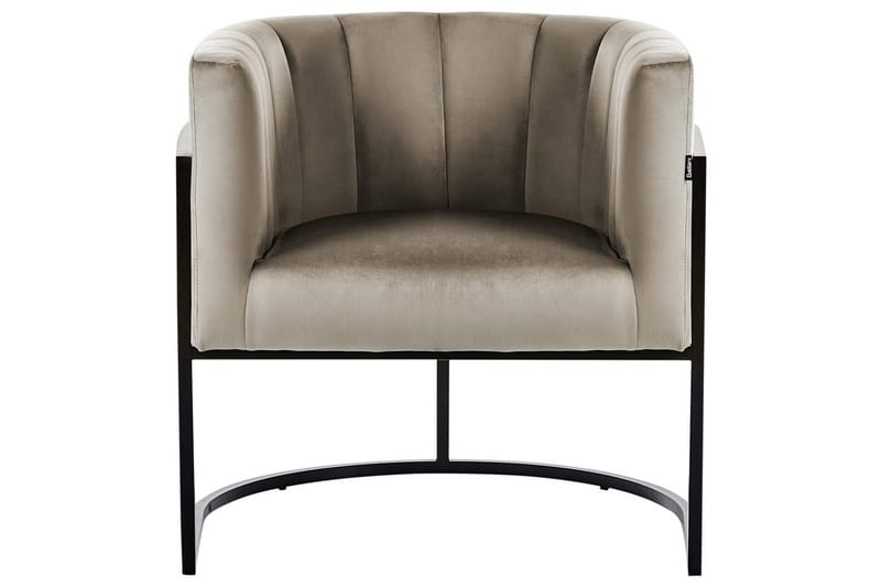Lenestol Larvik II Taupe/svart - Taupe/svart - Møbler - Stoler & lenestoler - Lenestoler