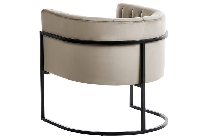 Lenestol Larvik II Taupe/svart - Taupe/svart - Møbler - Stoler & lenestoler - Lenestoler