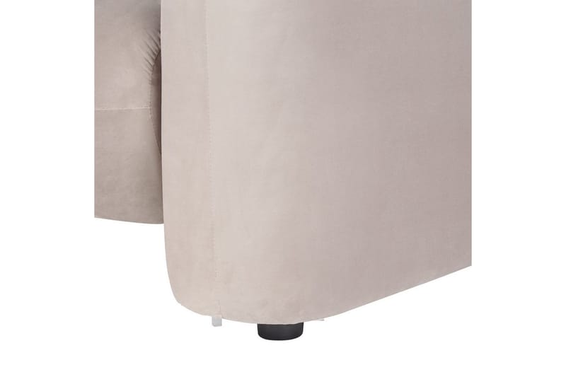 Lenestol Leiren - Taupe/Fløyel - Møbler - Stoler & lenestoler - Lenestoler