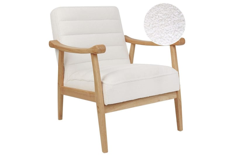 Lenestol Leknes, Hvit, lyst tre