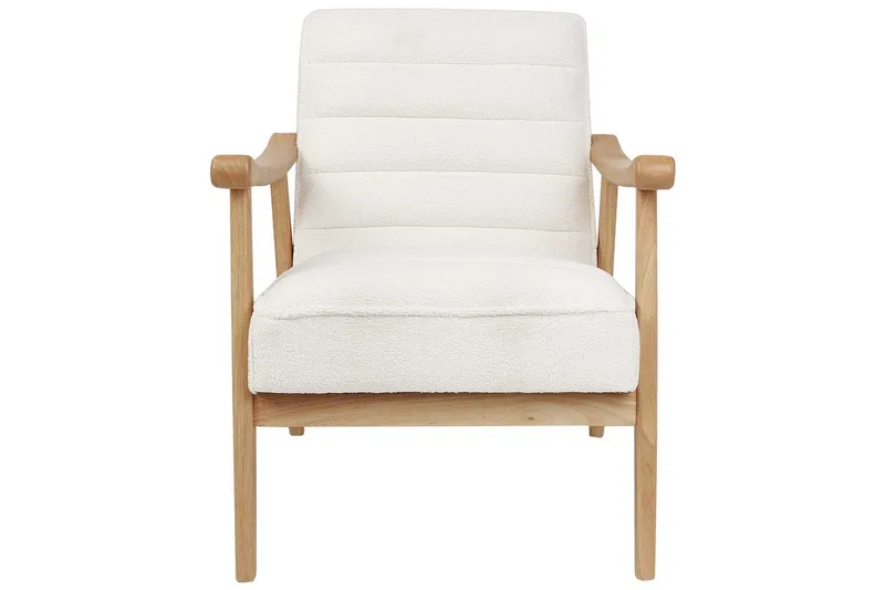 Lenestol Leknes - Hvit, lyst tre - Møbler - Stoler & lenestoler - Lenestoler