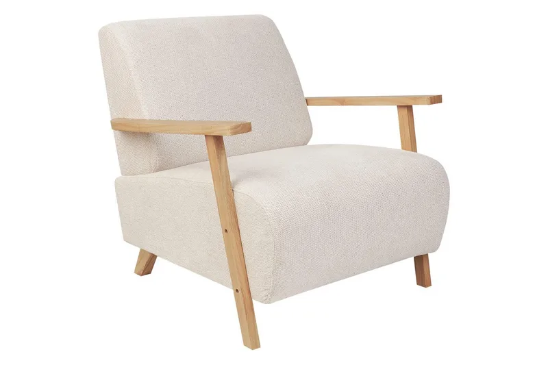 Lenestol Lesja, Lysebeige, lyst tre/Polyester