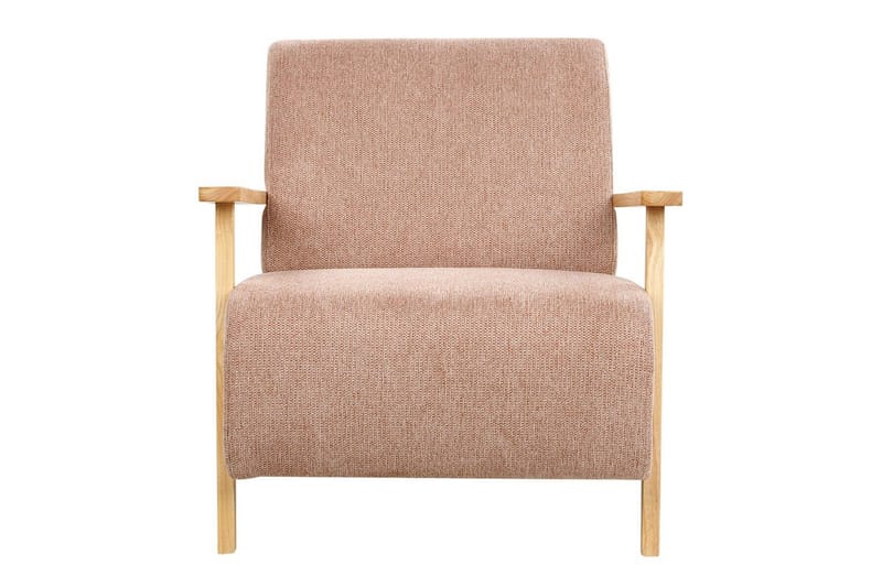 Lenestol Lesja - Rosa, lyst tre/Polyester - Møbler - Stoler & lenestoler - Lenestoler