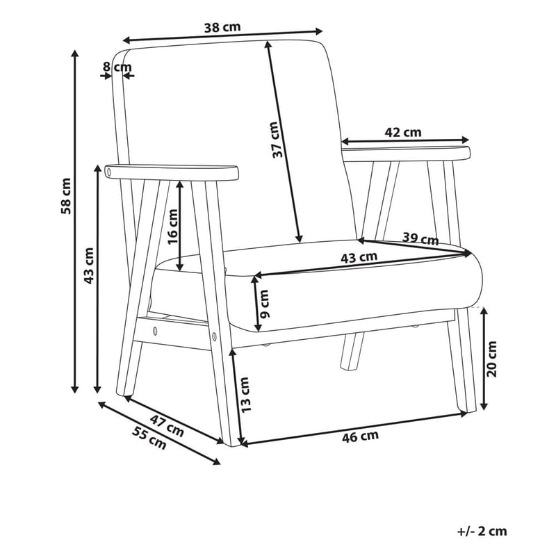 Lenestol Linde - Beige, lyst tre - Møbler - Stoler & lenestoler - Lenestoler - Sovestol