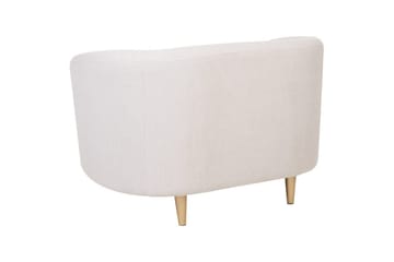 Lenestol Loen - Beige/gull/polyester/Beige/gull/Polyester - Møbler - Stoler & lenestoler - Lenestoler - Klubblenestol