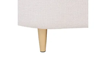 Lenestol Loen - Beige/gull/polyester/Beige/gull/Polyester - Møbler - Stoler & lenestoler - Lenestoler - Klubblenestol