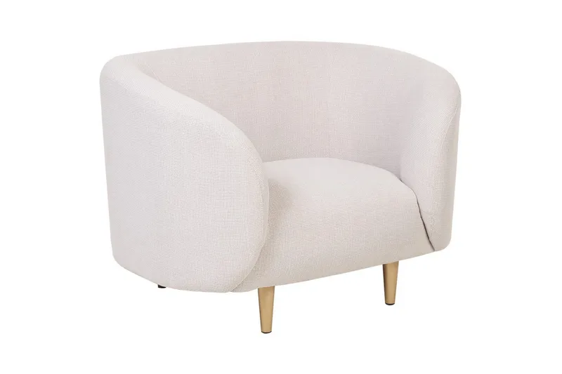 Lenestol Loen, Beige/gull/polyester/Beige/gull/Polyester