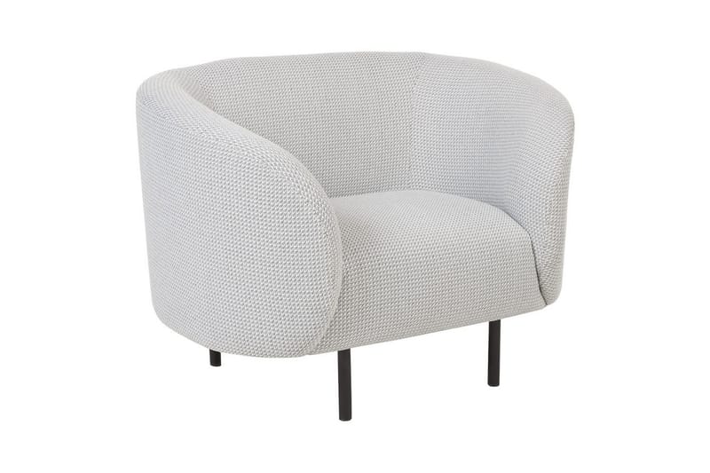 Lenestol Loen, Hvit, Svart/Polyester