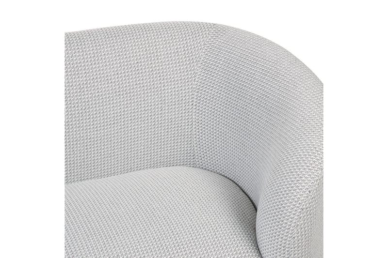 Lenestol Loen - Hvit, Svart/Polyester - Møbler - Stoler & lenestoler - Lenestoler