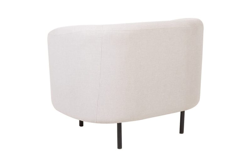 Lenestol Loen - Lysebeige, svart/Polyester, Lys beige, svart/Polyester - Møbler - Stoler & lenestoler - Lenestoler