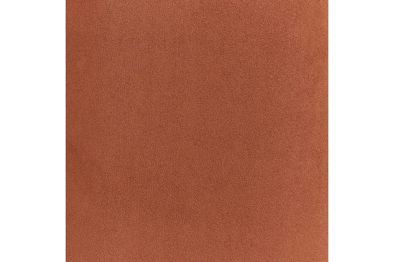 Lenestol Loen - Oransje, svart/Fløyel, Oransje, svart/fløyel - Møbler - Stoler & lenestoler - Lenestoler