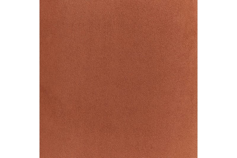 Lenestol Loen - Oransje, svart/Fløyel, Oransje, svart/fløyel - Møbler - Stoler & lenestoler - Lenestoler