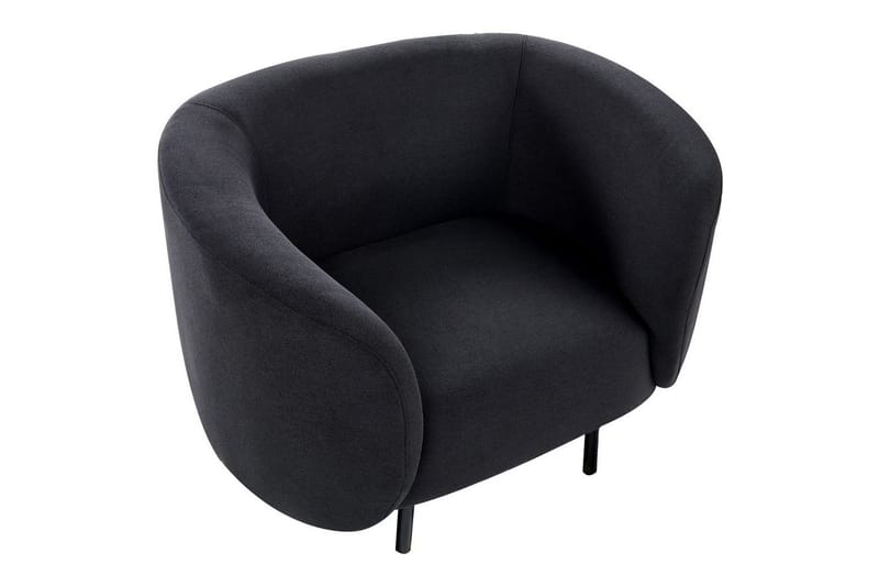 Lenestol Loen - Svart/Polyester - Møbler - Stoler & lenestoler - Lenestoler