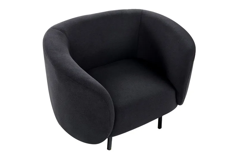 Lenestol Loen - Svart/Polyester - Møbler - Stoler & lenestoler - Lenestoler