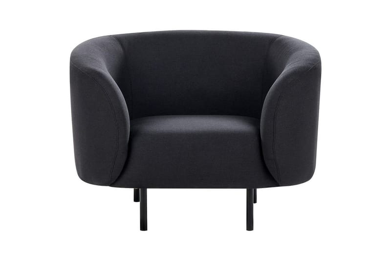 Lenestol Loen - Svart/Polyester - Møbler - Stoler & lenestoler - Lenestoler