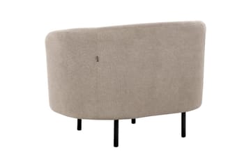 Lenestol Loen - Taupe, grå, svart/Polyester, Taupe, grå, svart/polyester - Møbler - Stoler & lenestoler - Lenestoler - Klubblenestol