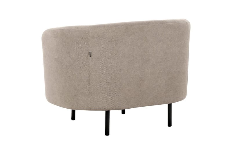 Lenestol Loen - Taupe, grå, svart/Polyester, Taupe, grå, svart/polyester - Møbler - Stoler & lenestoler - Lenestoler - Klubblenestol