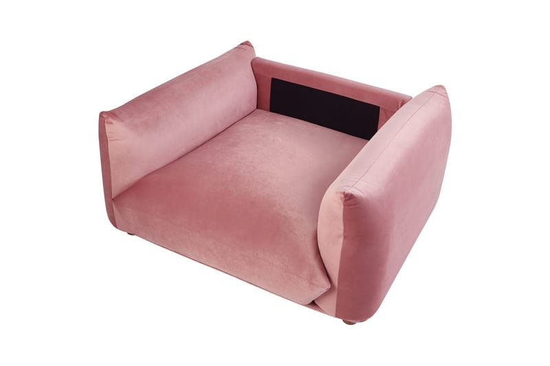 Lenestol Luvos - Rosa, mørkt tre - Møbler - Stoler & lenestoler - Lenestoler