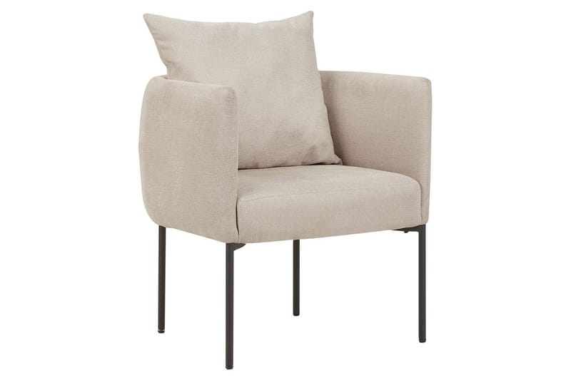 Lenestol Malmos - Lys beige, svart - Møbler - Stoler & lenestoler - Lenestoler