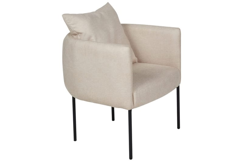 Lenestol Malmos - Lys beige, svart - Møbler - Stoler & lenestoler - Lenestoler