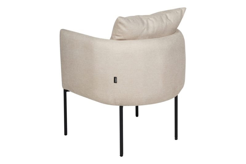 Lenestol Malmos - Lys beige, svart - Møbler - Stoler & lenestoler - Lenestoler