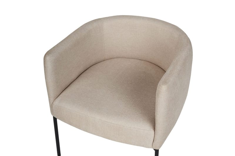 Lenestol Malmos - Lys beige, svart - Møbler - Stoler & lenestoler - Lenestoler